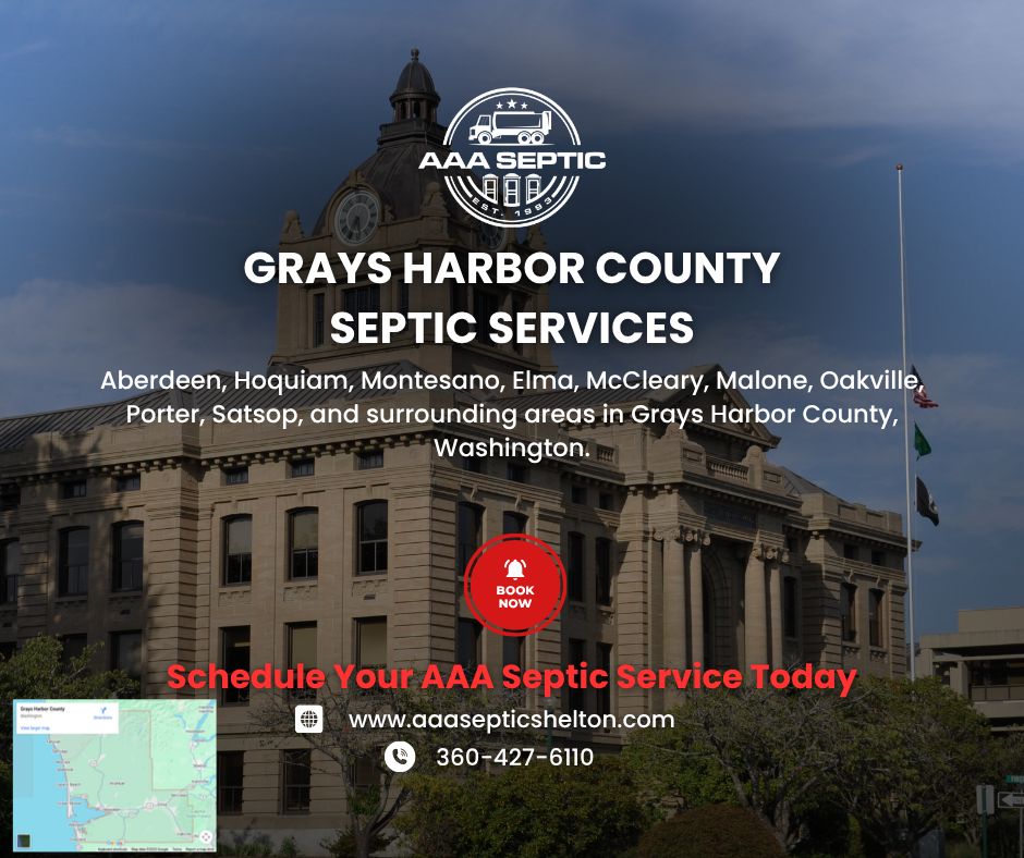AAA Septic is Grays Harbor County expert in pumping, repairs, inspections & installs. Serving Aberdeen and surrounding areas. Call (360) 427-6110